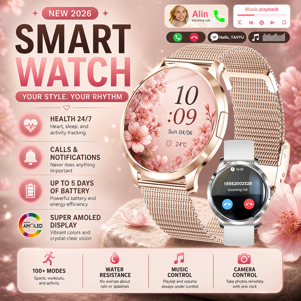 Women Fashion Week 2026 - 2026 New Stylish Women Smart Watch