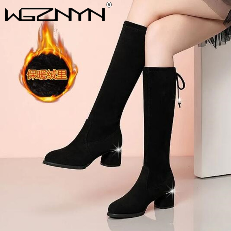 Women Fashion Trend 2025 - Women Autumn Winter Black Knee Boots