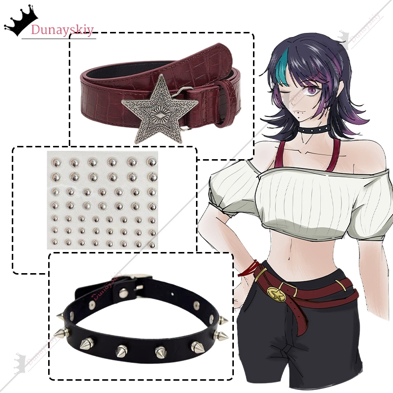Belted Shirt Dress - Cosplay Hoshi Kirara Roro JJK Dead