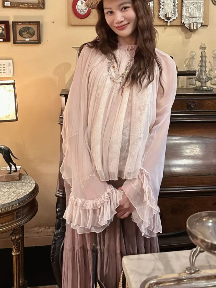Lace ruffled loose top, stylis - Women'S Fashion For 2026 recensie en prijs
