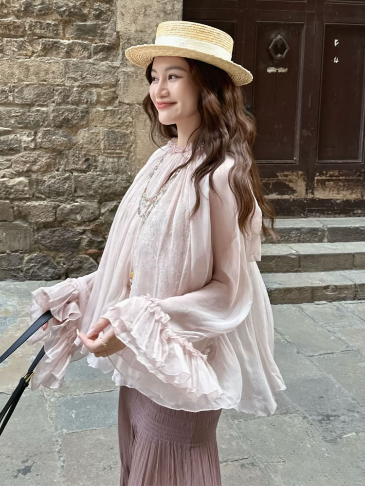 Lace ruffled loose top, stylis - Women'S Fashion For 2026 recensie en prijs