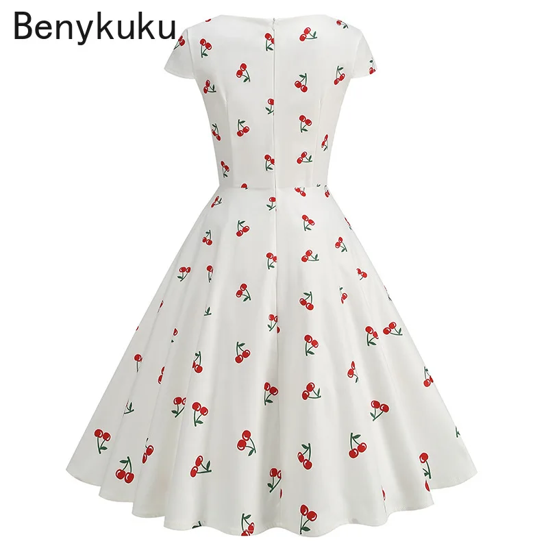 Print Cherry Sunflower 50s 60s - Women'S Fashion Of The 50S recensie en prijs