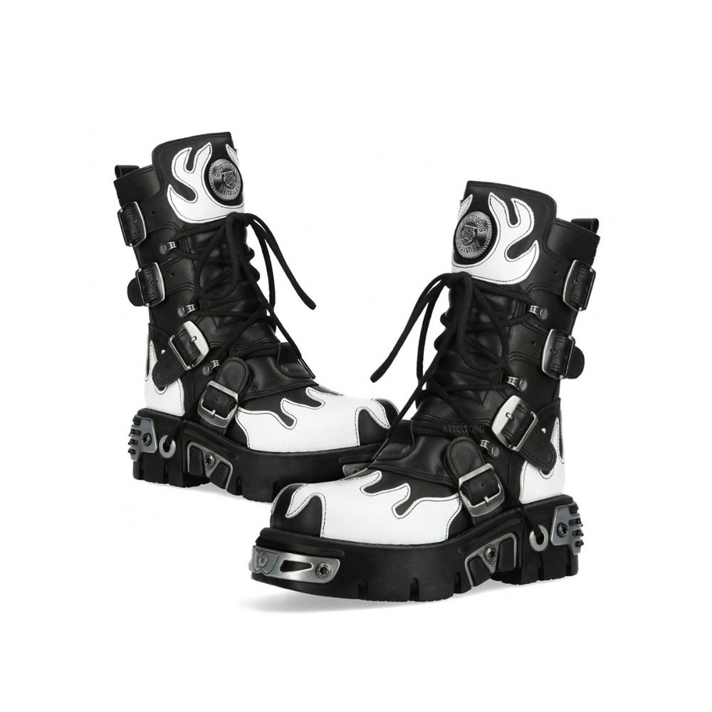 Fashion New Men's Flame Metal  - Women'S Fashion Riding Boots recensie en prijs