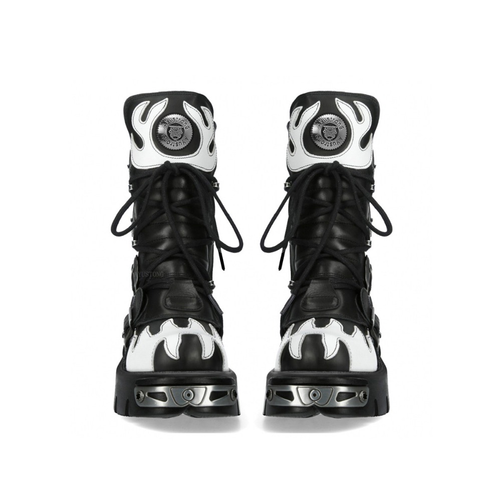 Fashion New Men's Flame Metal  - Women'S Fashion Riding Boots recensie en prijs