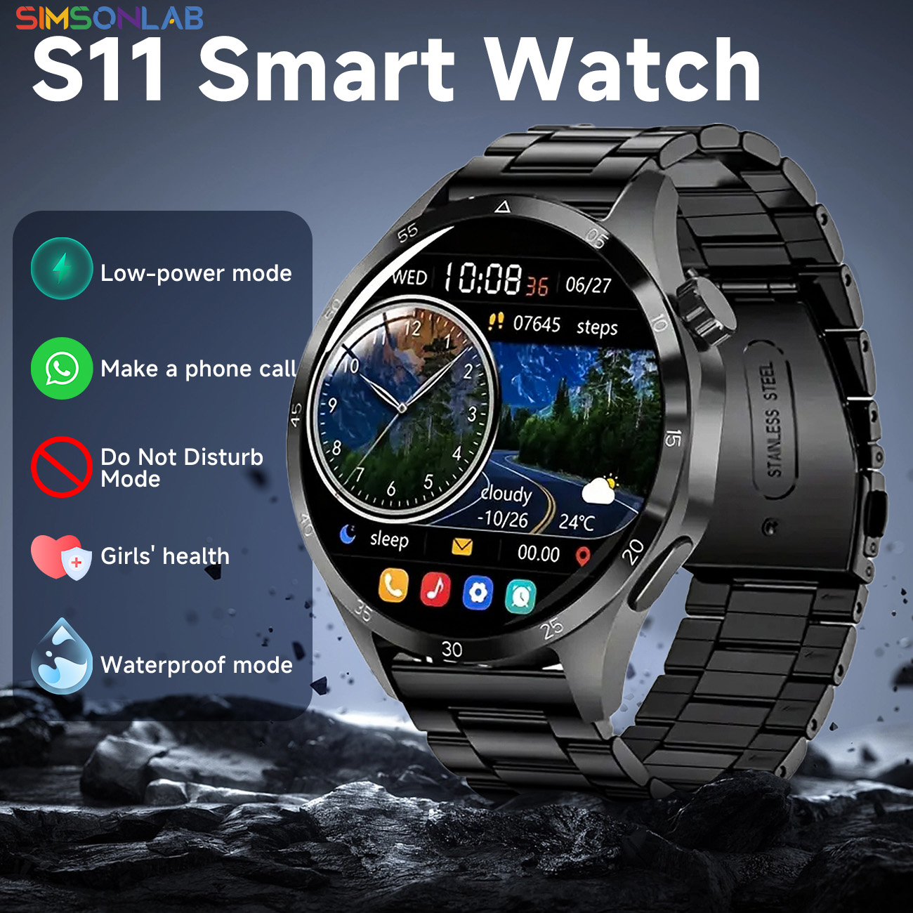 New Smartwatch Android IOS 1.5 - Women Fashion Week 2026 recensie en prijs