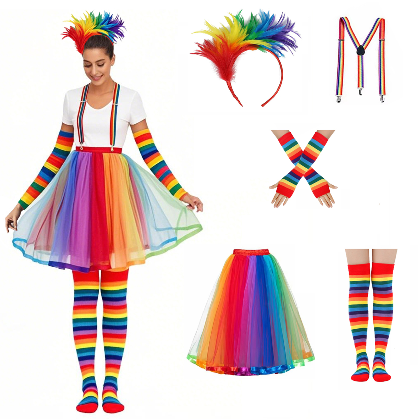 Rainbow Headband Strap Sleeve  - Belted Shirt Dress recensie en prijs