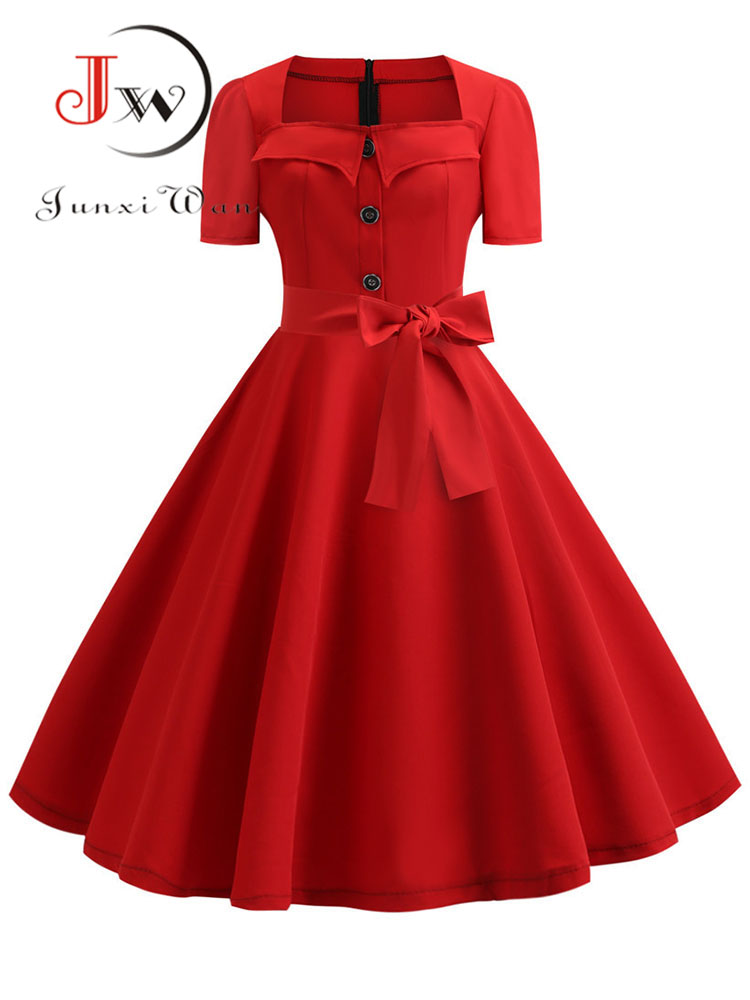 Women Summer Dress Elegant Ret - Women'S Fashion Of The 50S recensie en prijs