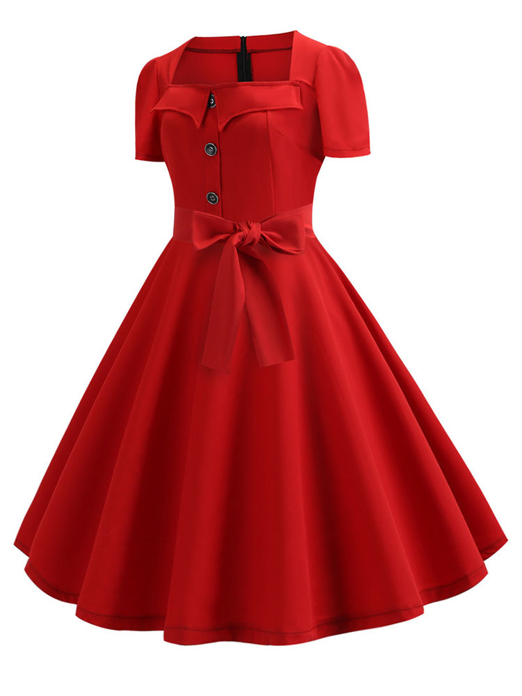 Women Summer Dress Elegant Ret - Women'S Fashion Of The 50S recensie en prijs