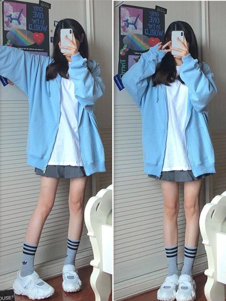 Oversized Hooded Sweatshirts K - Women'S Fashion Zip Up Hoodies recensie en prijs