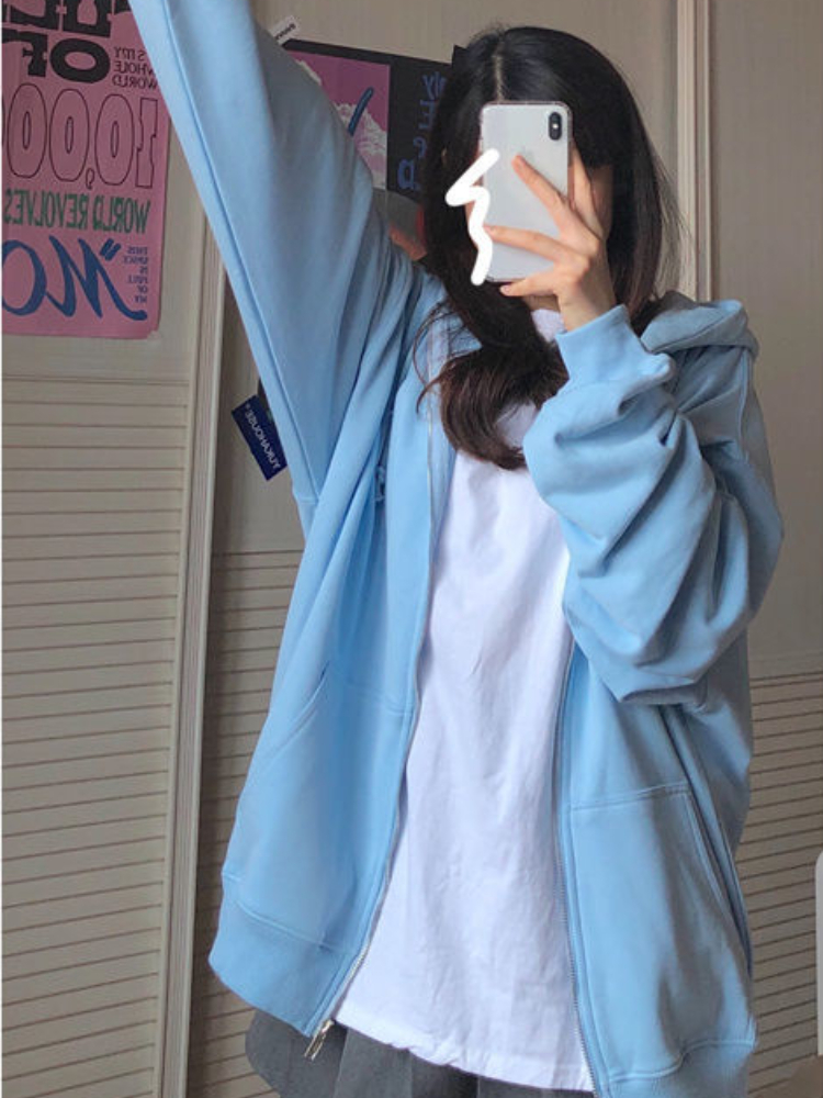 Oversized Hooded Sweatshirts K - Women'S Fashion Zip Up Hoodies recensie en prijs