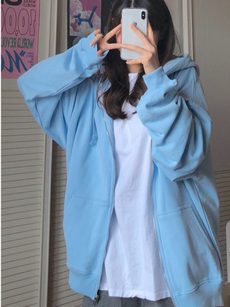 Oversized Hooded Sweatshirts K - Women'S Fashion Zip Up Hoodies recensie en prijs