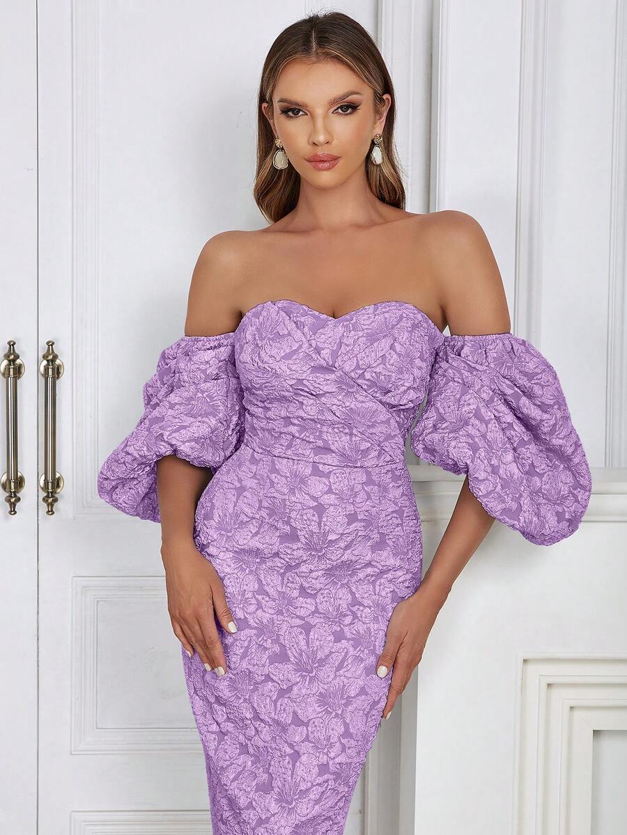 Off Shoulder Puff Sleeve Flora - Floral Summer Dress recensie en prijs