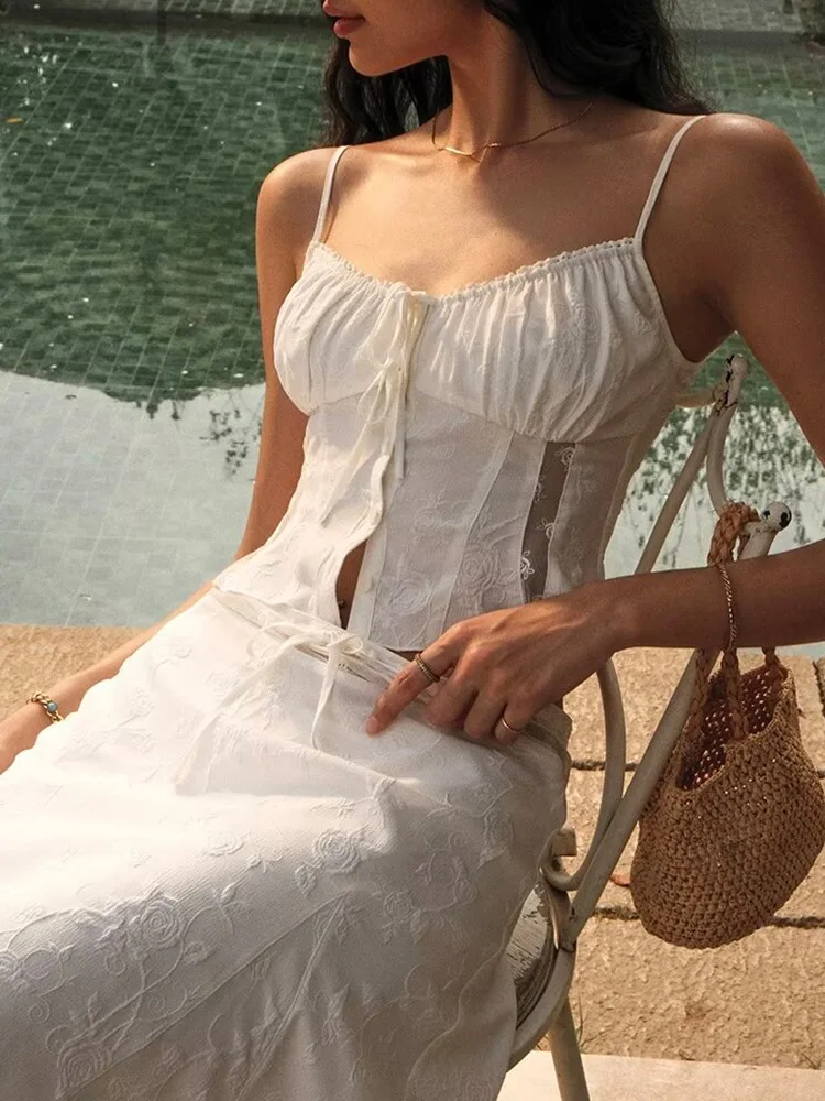Chicheca Summer White Dress Se - Belted Shirt Dress recensie en prijs