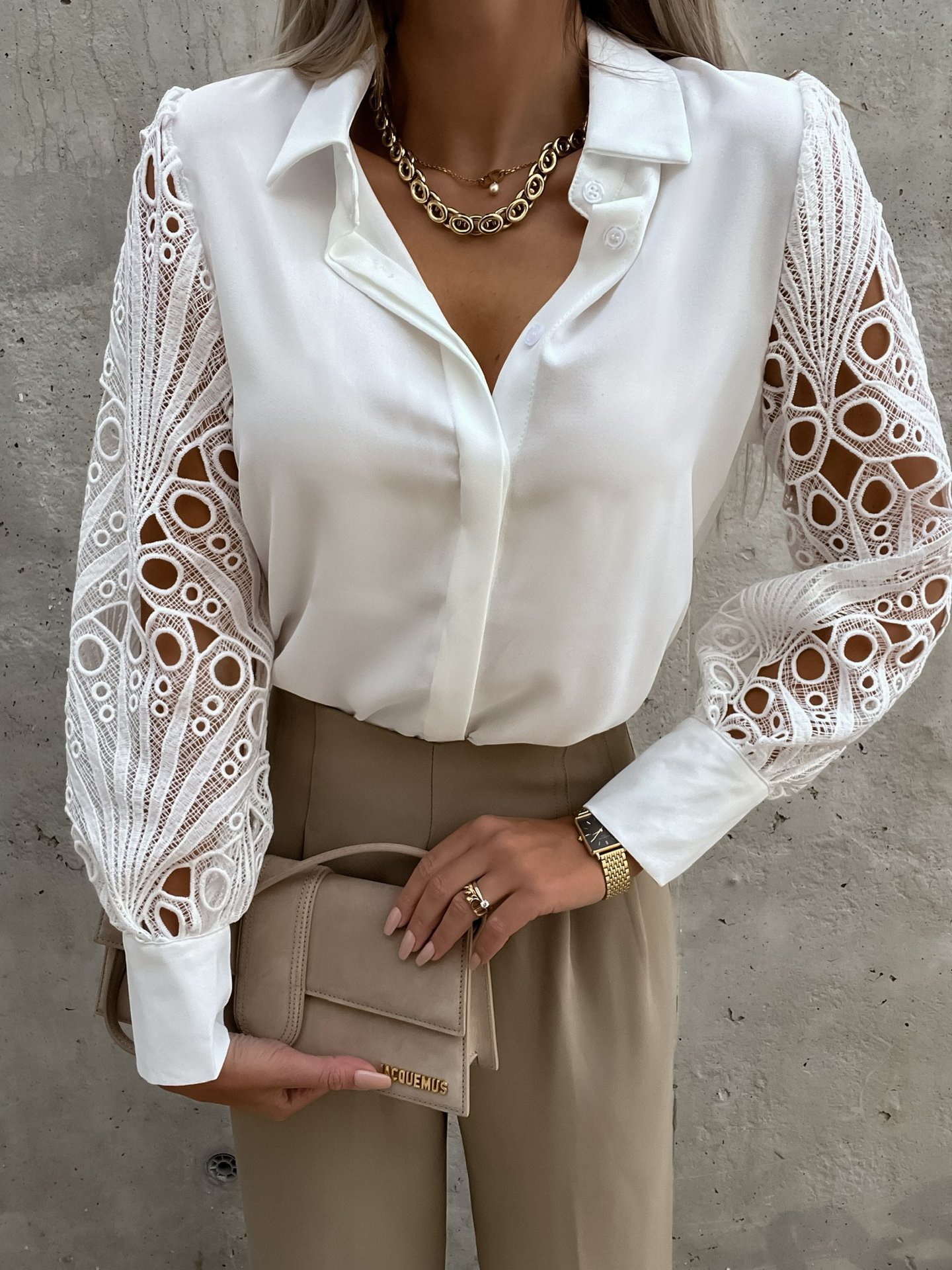 Women Elegant Solid Chiffon Bl - Wrap Blouse Chiffon recensie en prijs