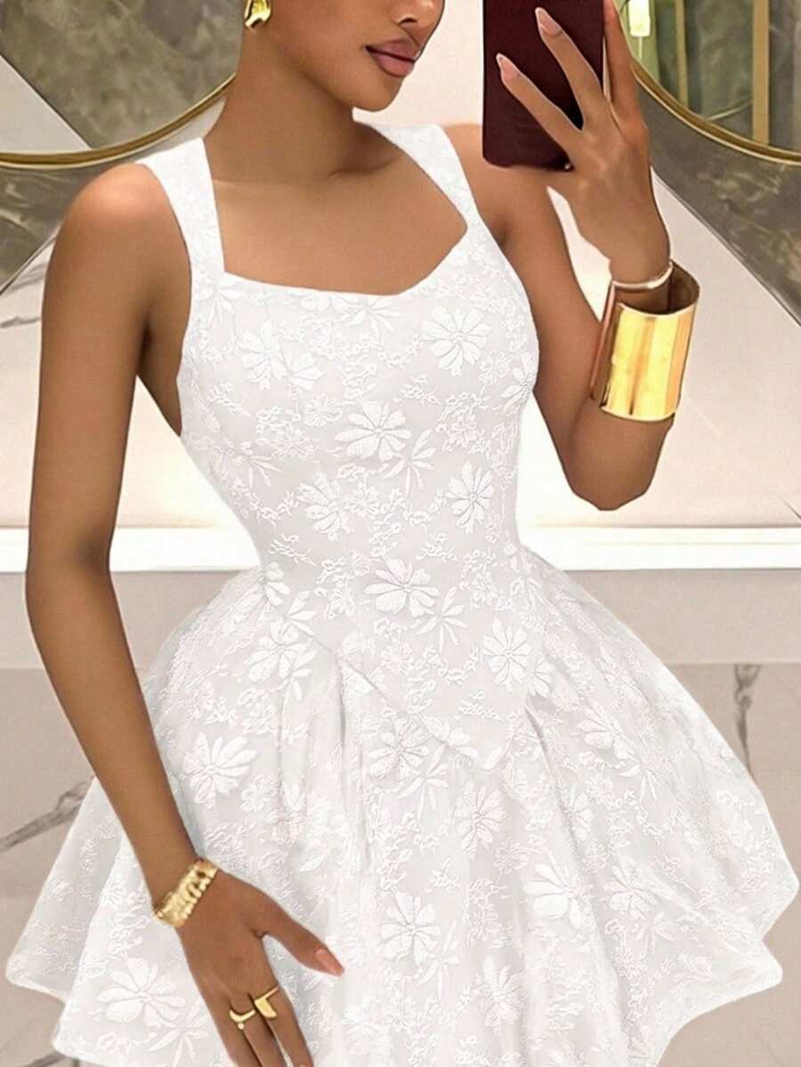 Elegant White Floral Lace A-Li - Floral Summer Dress recensie en prijs