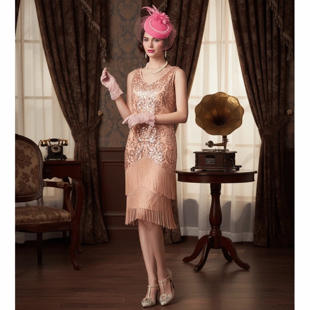 Fashion Exquisite Mesh Feather - Women'S Fashion In The 1920S recensie en prijs