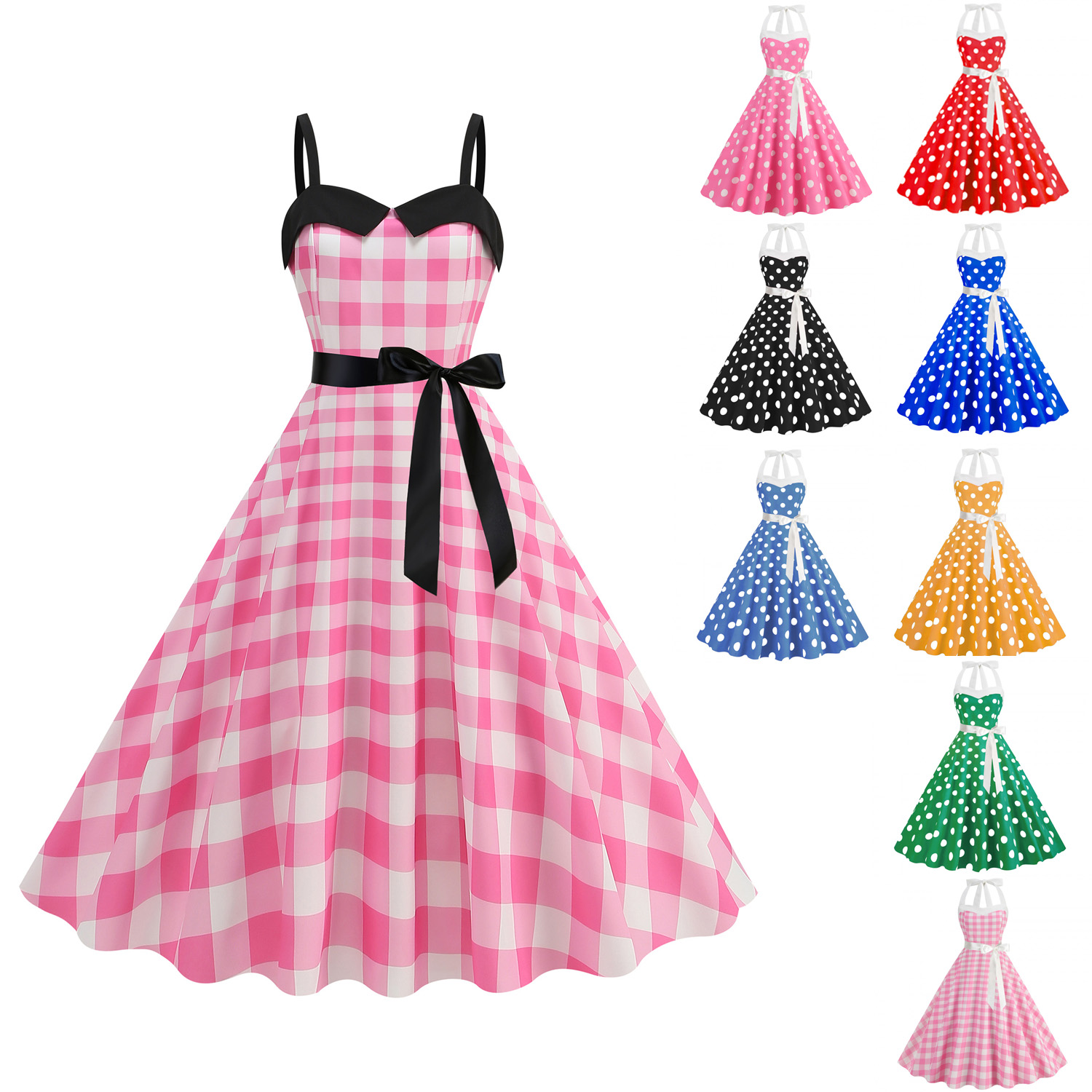 Elegant Women Polka Dot Dress  - Women'S Fashion Of The 50S recensie en prijs