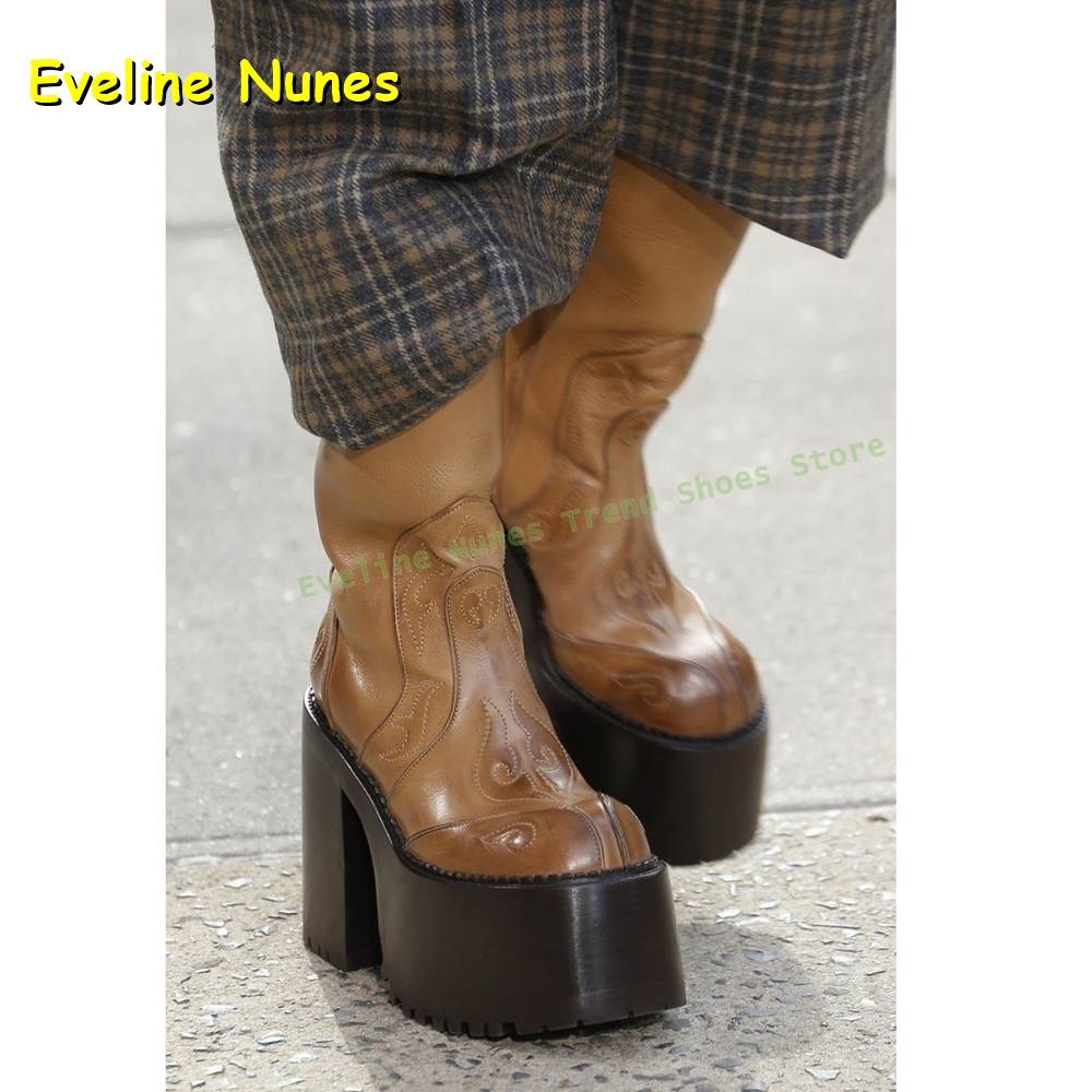 Embroidery Platform Knee High  - Women Fashion Trend 2025 recensie en prijs