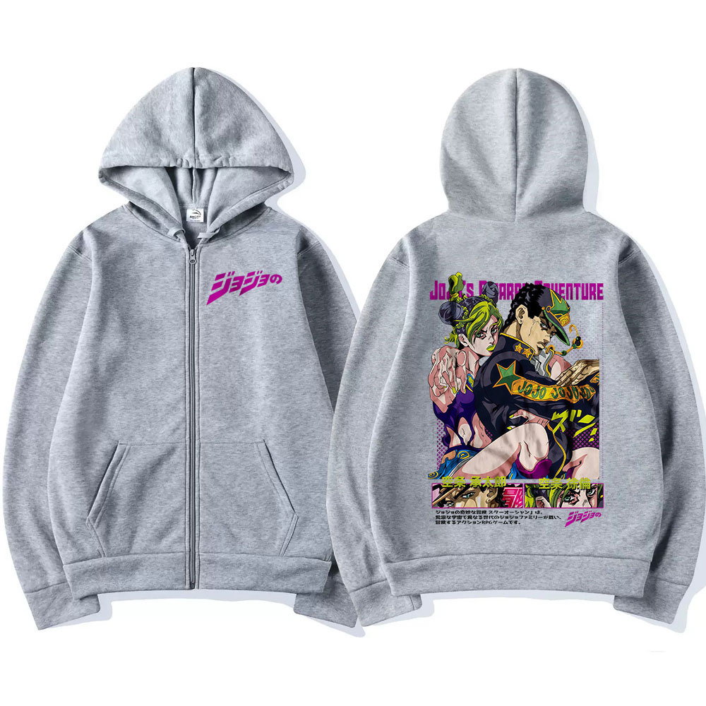Anime Jojo Bizarre Adventure Z - Women'S Fashion Zip Up Hoodies recensie en prijs
