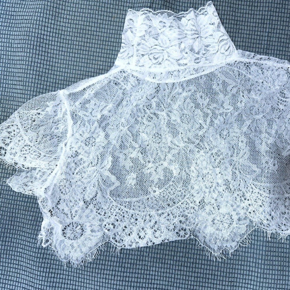 Shawl Wrap Detachable Fake Col - Wrap Blouse Chiffon recensie en prijs