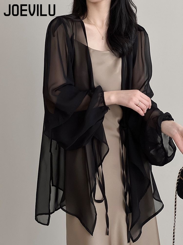 Women's UPF Sunscreen Chiffon  - Wrap Blouse Chiffon recensie en prijs