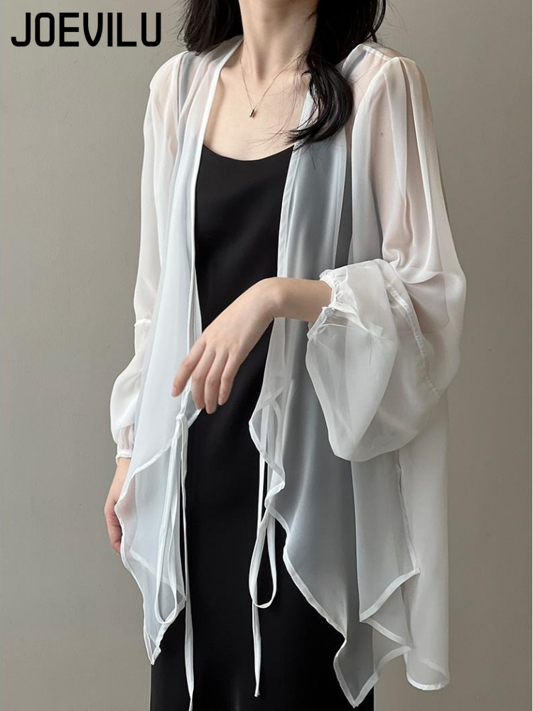 Women's UPF Sunscreen Chiffon  - Wrap Blouse Chiffon recensie en prijs