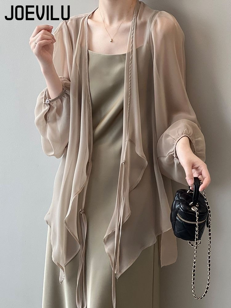 Women's UPF Sunscreen Chiffon  - Wrap Blouse Chiffon recensie en prijs