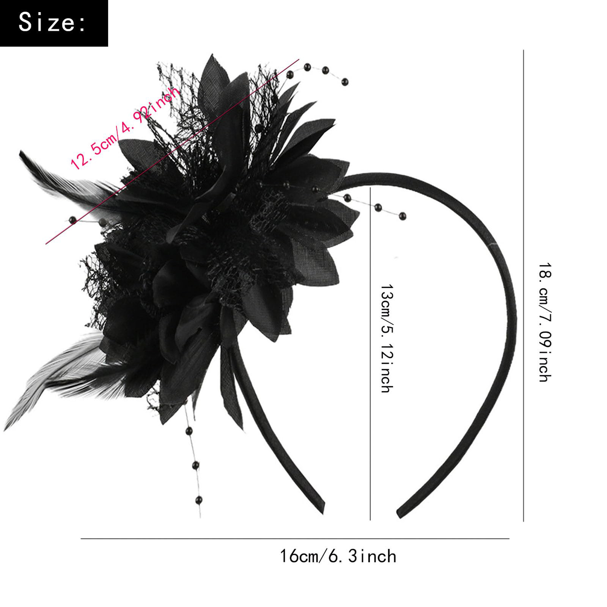 Elegant Feathered Headpiece wi - Women'S Fashion Kentucky Derby recensie en prijs