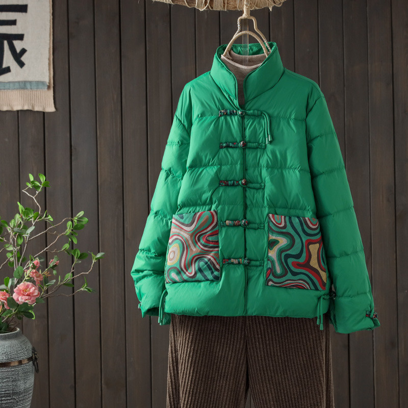 Autumn Winter Ethnic Style Emb - Women'S Fashion Parka recensie en prijs