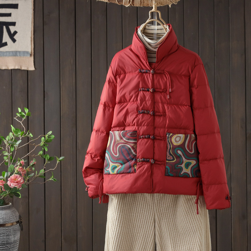 Autumn Winter Ethnic Style Emb - Women'S Fashion Parka recensie en prijs