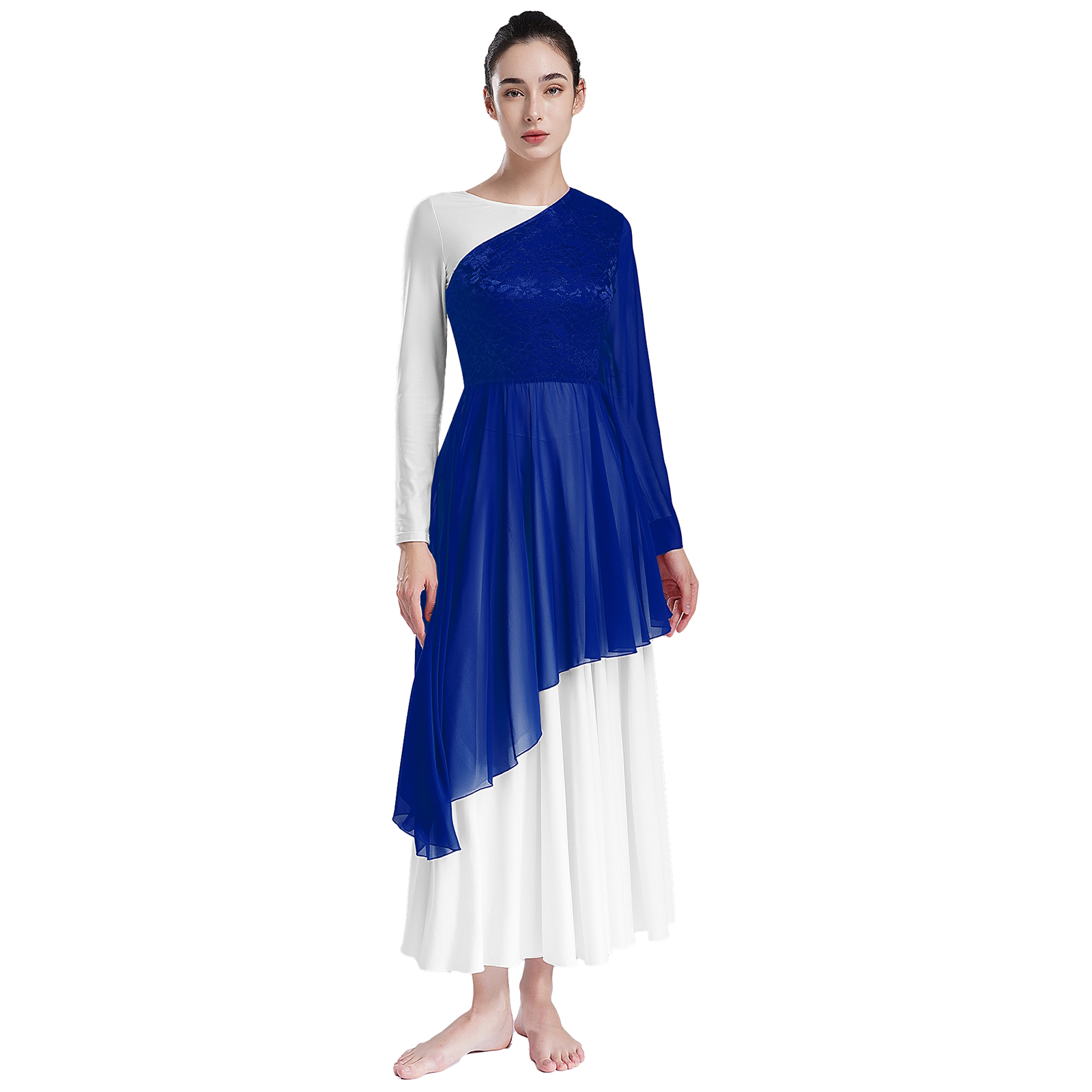 Womens Liturgical Praise Balle - Wrap Blouse Chiffon recensie en prijs