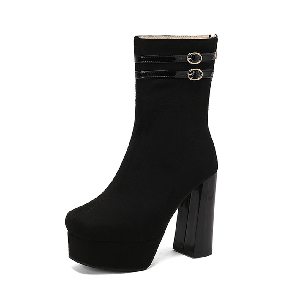 Ankle Boots Women Fashion Sued - Women'S Fashion Riding Boots recensie en prijs