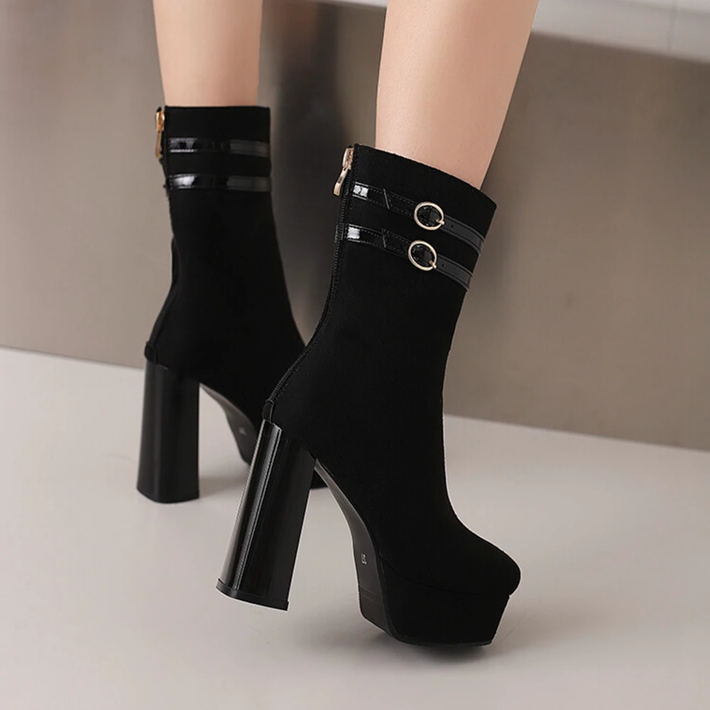 Ankle Boots Women Fashion Sued - Women'S Fashion Riding Boots recensie en prijs