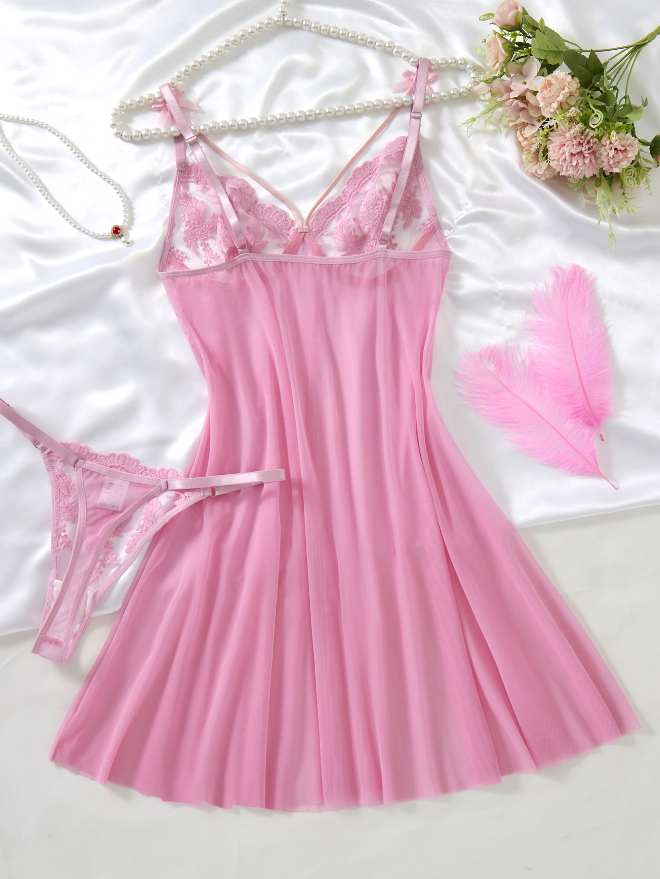Elegant Tempting Lace Nightgow - Floral Summer Dress recensie en prijs