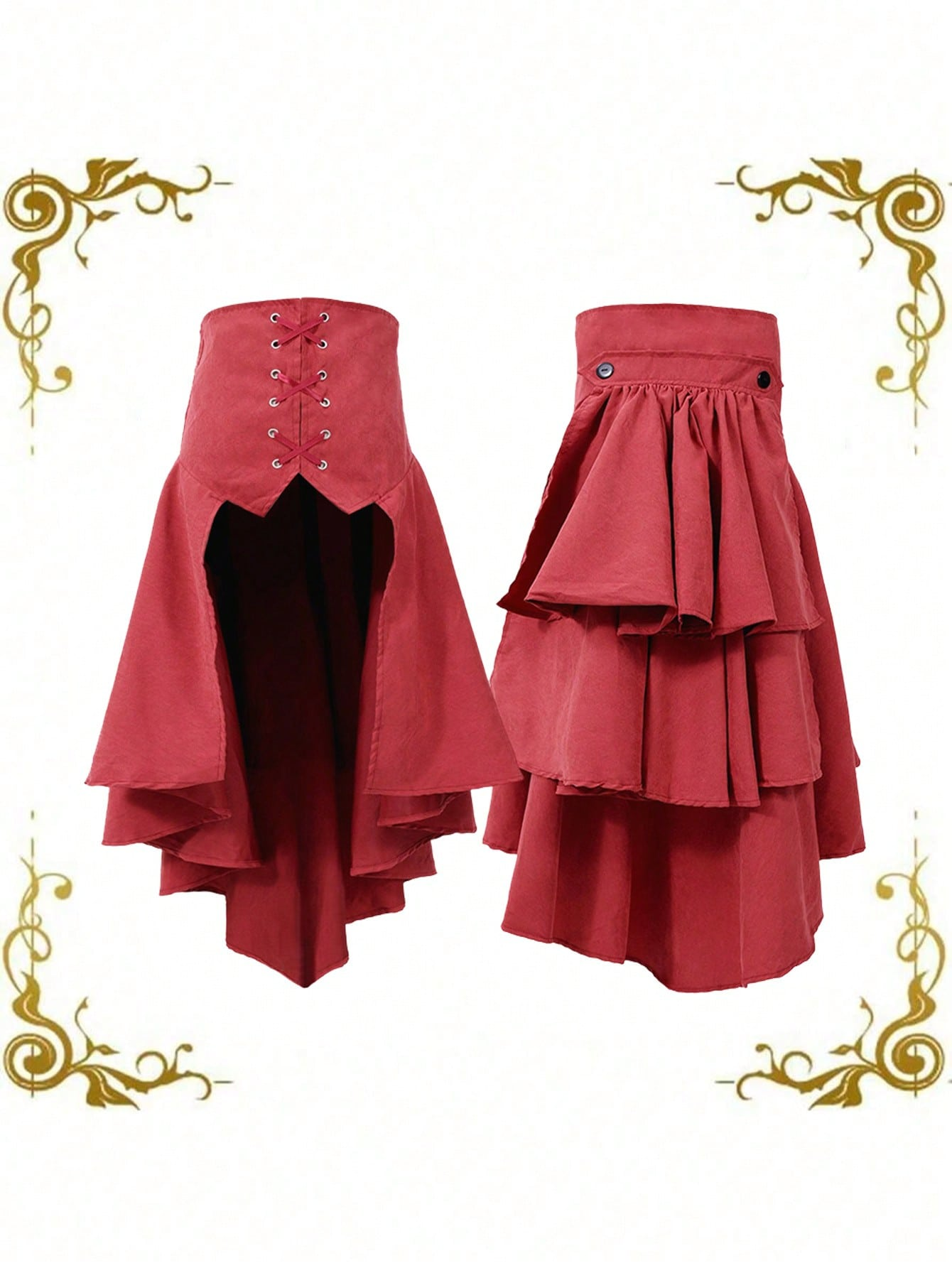 Women Gothic Steampunk Pirate  - Belted Shirt Dress recensie en prijs