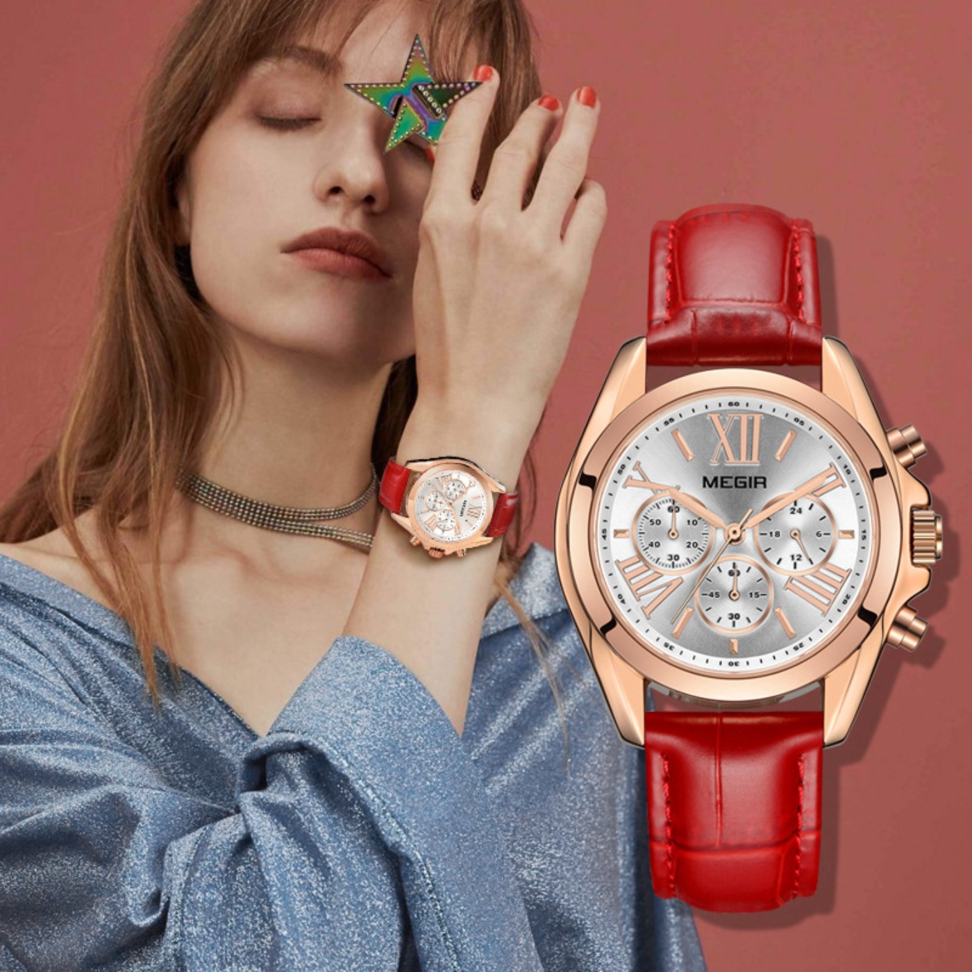 MEGIR New Luxury Leather Watch - Women'S Fashion Brands recensie en prijs