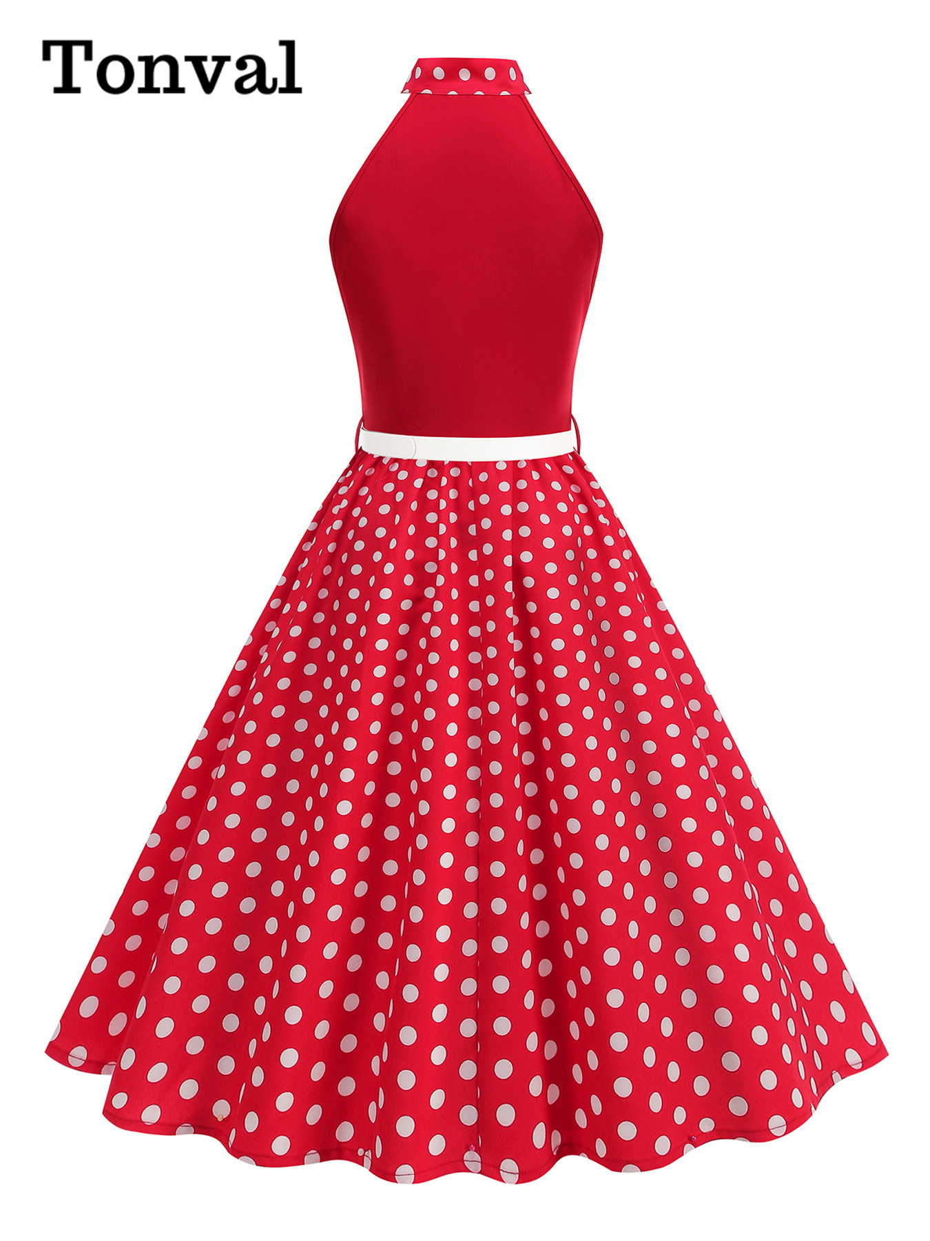 Tonval Bow Neck Halter Neck Po - Women'S Fashion Of The 50S recensie en prijs