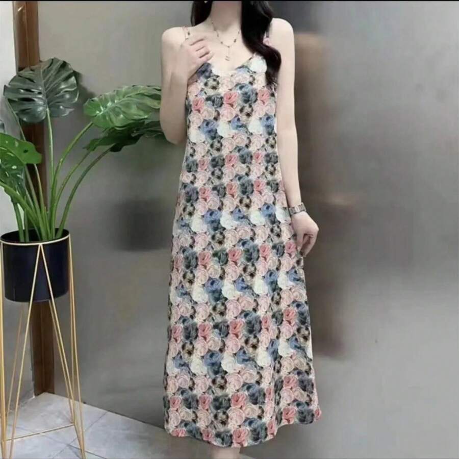 Elegant Floral Print Sleeveles - Floral Summer Dress recensie en prijs