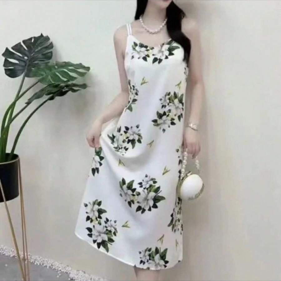 Elegant Floral Print Sleeveles - Floral Summer Dress recensie en prijs