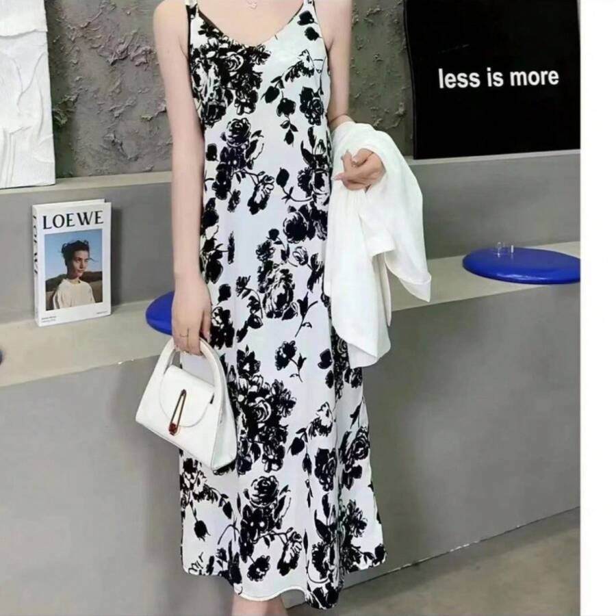 Elegant Floral Print Sleeveles - Floral Summer Dress recensie en prijs