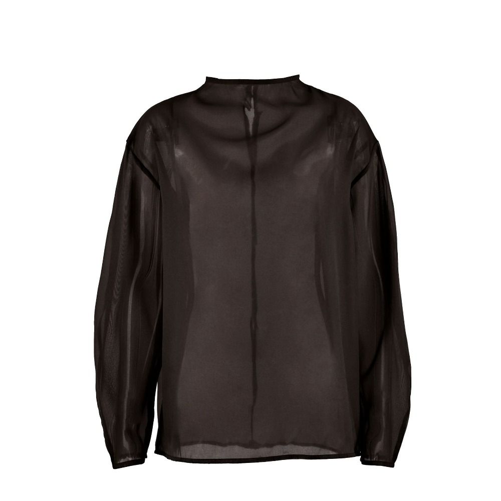 Chic Long Sleeve Mesh Blouse H - Wrap Blouse Chiffon recensie en prijs