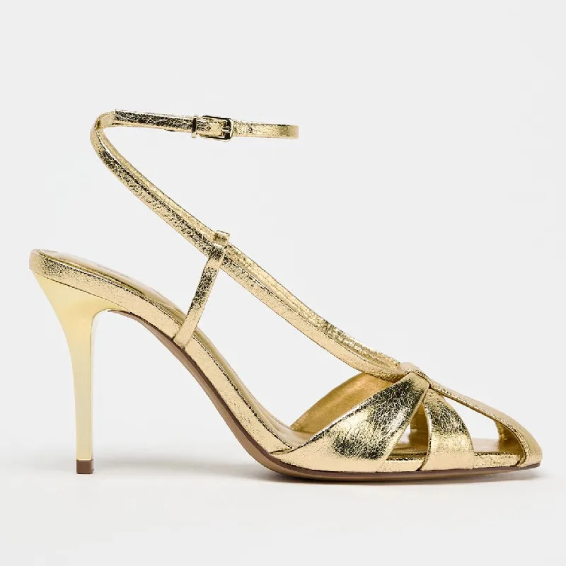Fashion Gold Thin Heeled Sanda - Women'S Fashion Brands recensie en prijs