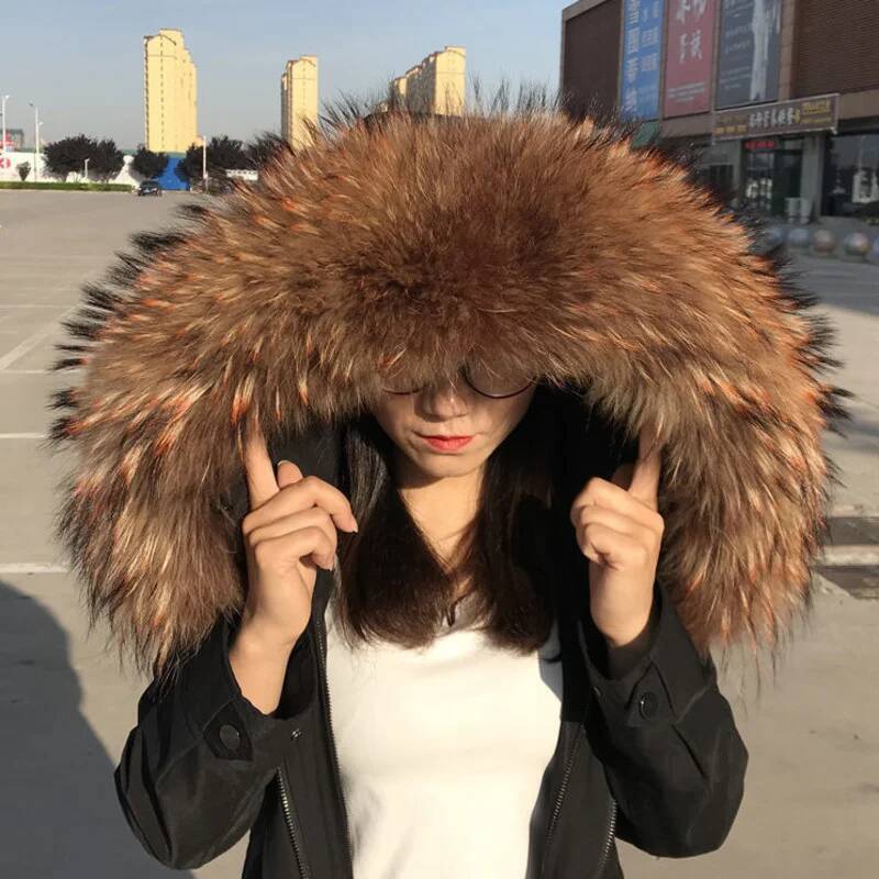 Winter Real Raccoon Fur Collar - Women'S Fashion Parka recensie en prijs