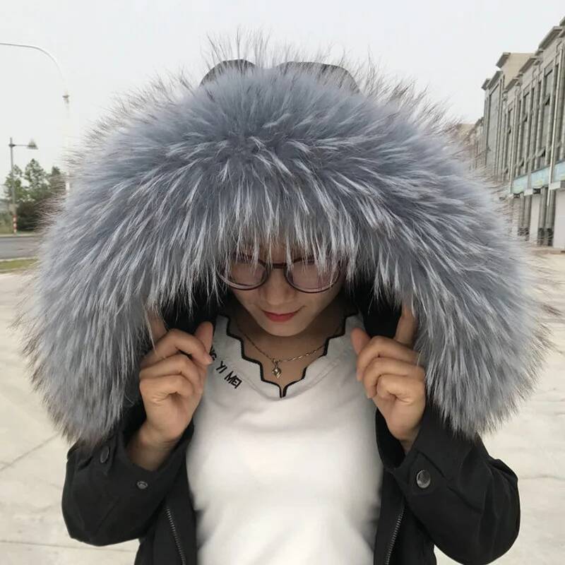 Winter Real Raccoon Fur Collar - Women'S Fashion Parka recensie en prijs