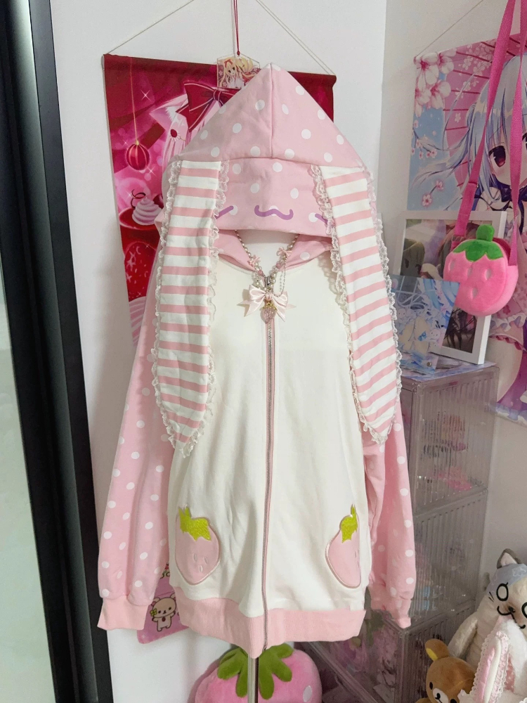 Japanese Sweet Kawaii Hooded C - Women'S Fashion Zip Up Hoodies recensie en prijs