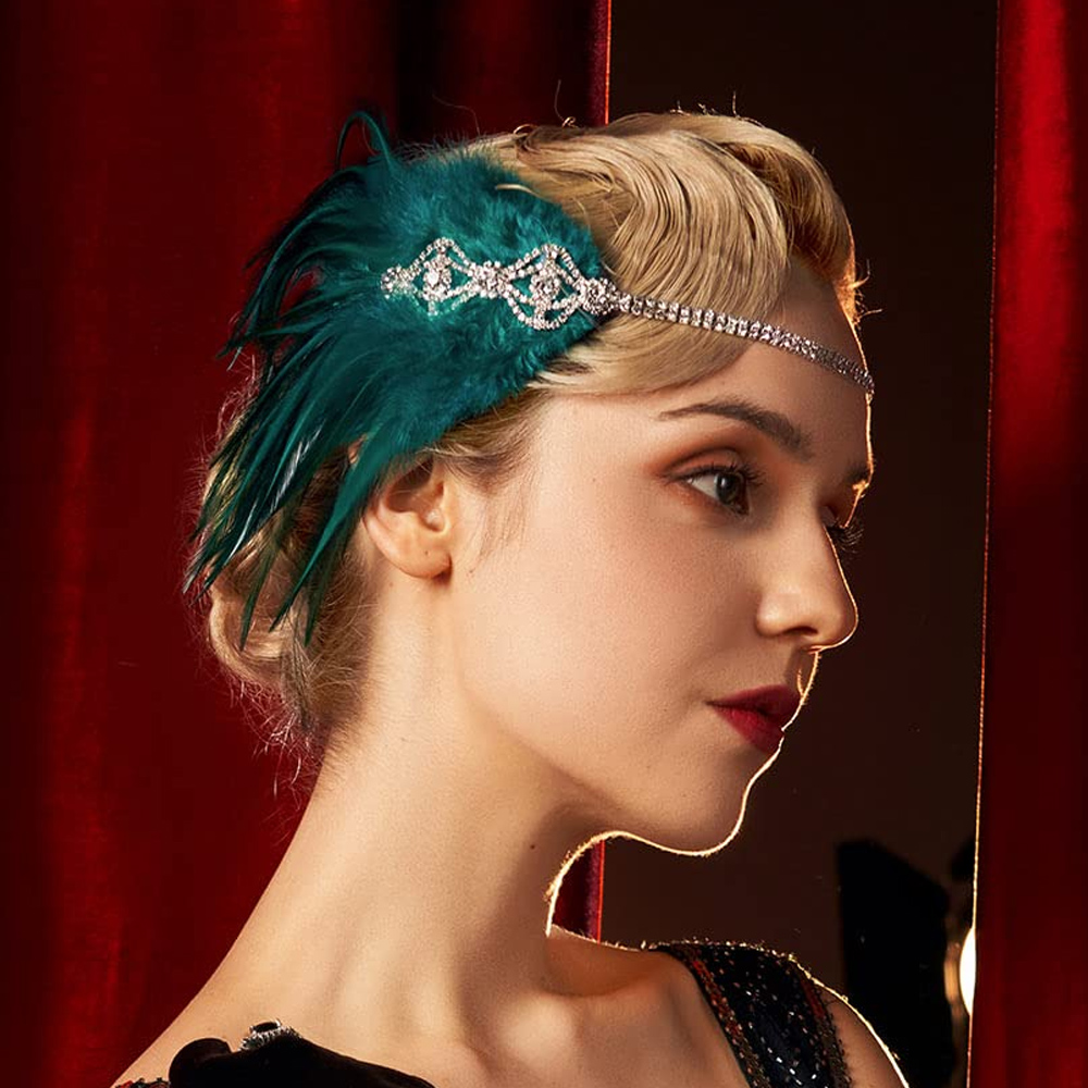 Stonefans Green Flapper Headba - Women'S Fashion In The 1920S recensie en prijs