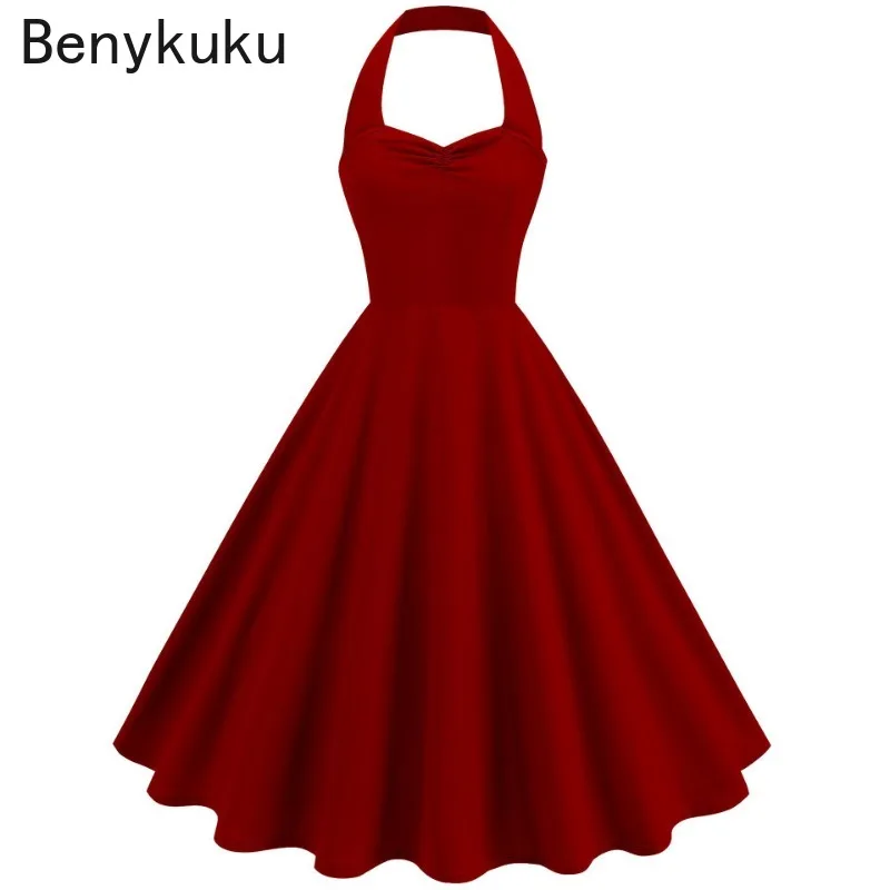 Solid Backless Pin Up 50s 60s  - Women'S Fashion Of The 50S recensie en prijs