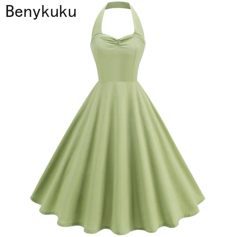 Solid Backless Pin Up 50s 60s  - Women'S Fashion Of The 50S recensie en prijs