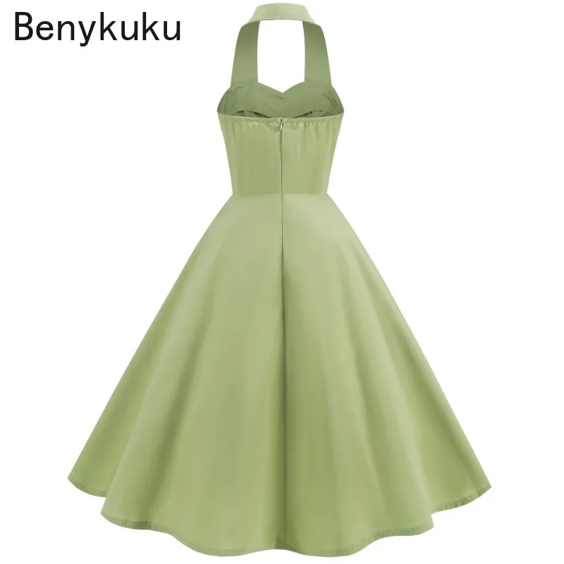 Solid Backless Pin Up 50s 60s  - Women'S Fashion Of The 50S recensie en prijs
