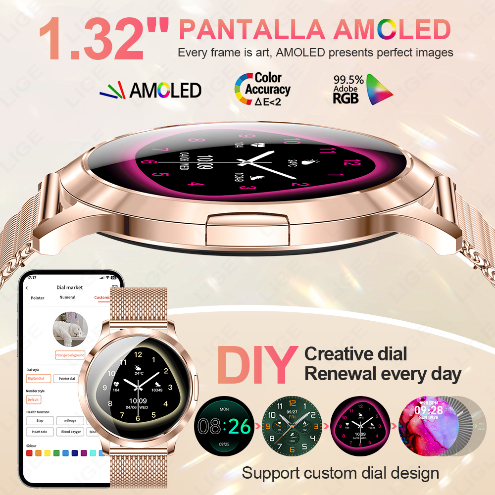 LIGE Ultra Thin Smartwatch 202 - Women'S Day Fashion Show recensie en prijs